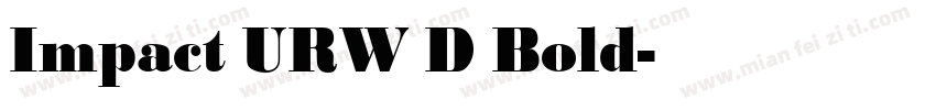 Impact URW D Bold字体转换